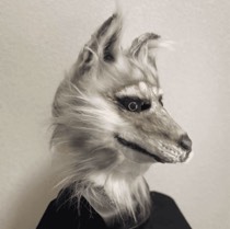 女用真皮狐狸面具